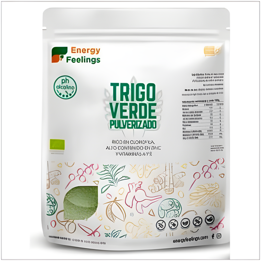Energy Feelings Trigo Verde Pulverizado 1kg. Eco Vegan Sg