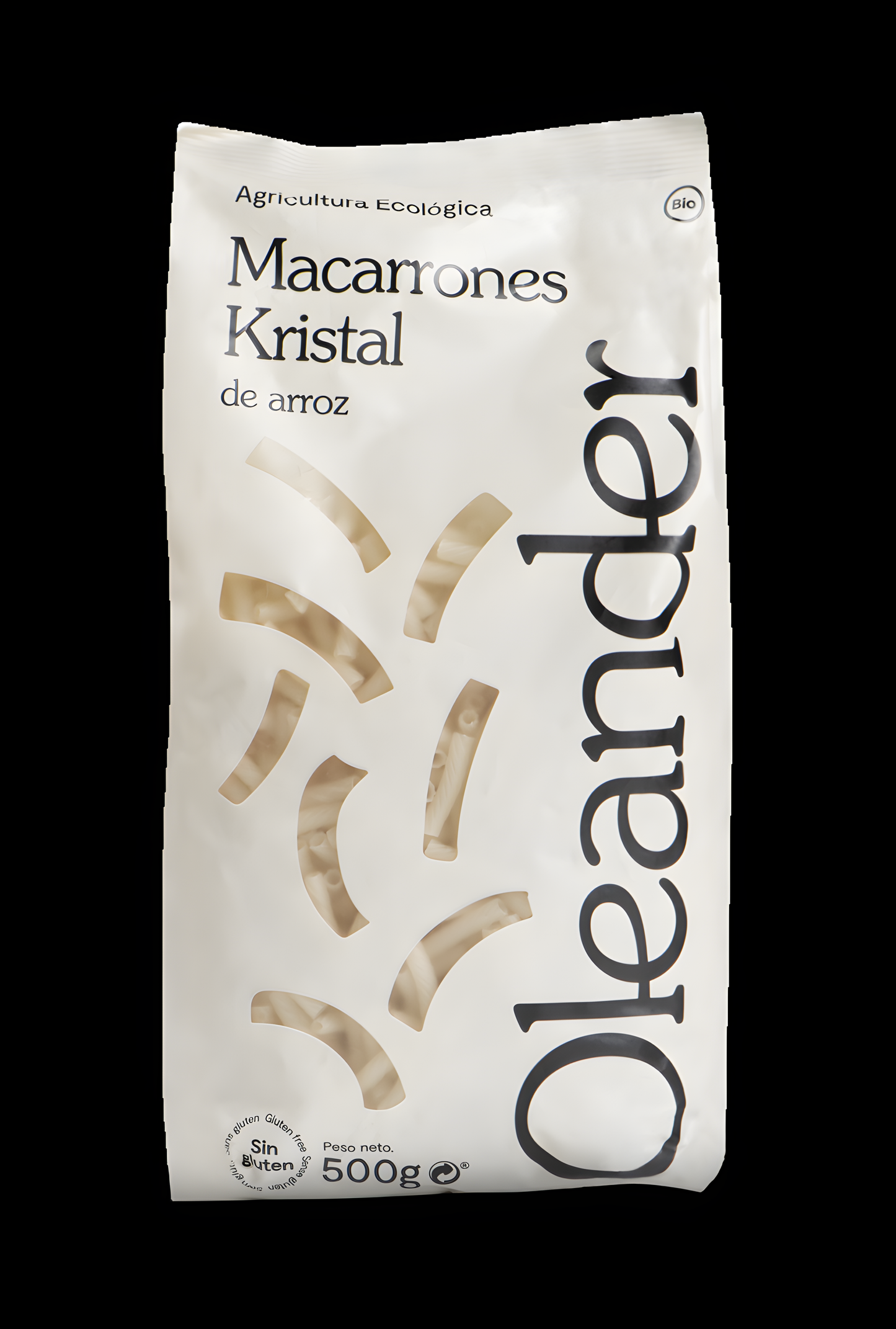 Oleander Macarrones Kristal de Arroz Bio S/g 500 G Vegan