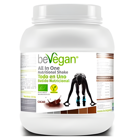 BEVEGAN ALL IN ONE batido nutricional cacao 450gr. BIO SG VEGAN