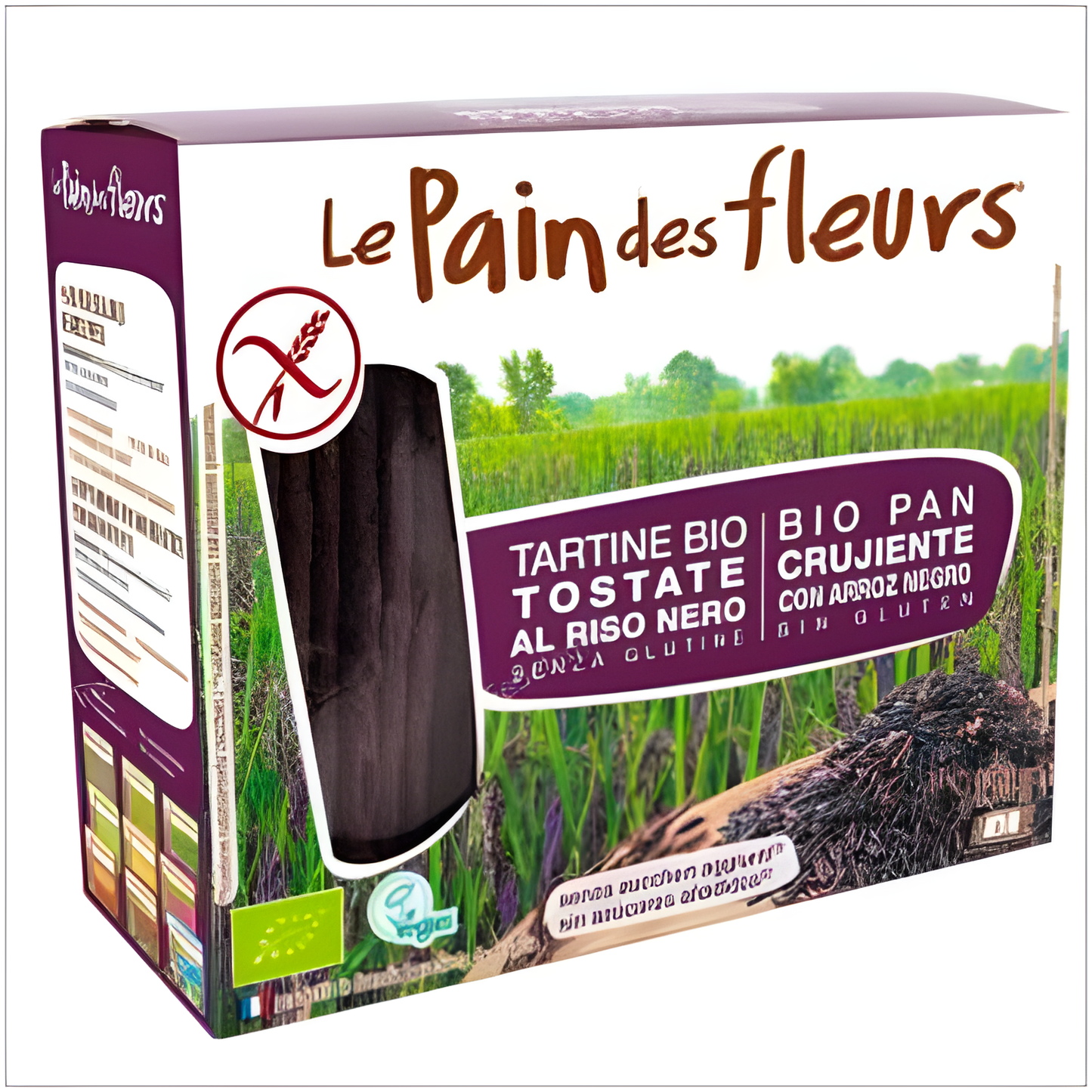 LE PAIN DES FLEURS CRACKER ARROZ NEGRO 150gr. BIO SG VEGAN