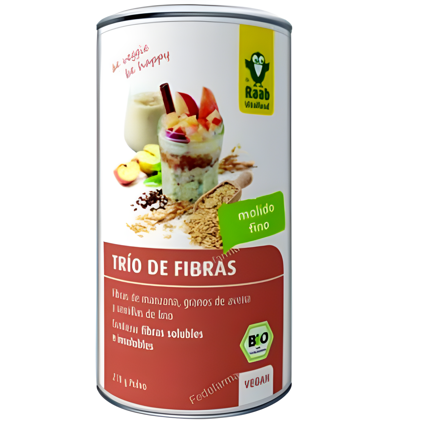 Raab Vitalfood Trio de Fibras Manzana+avena+lino 210gr. Bio Vegan