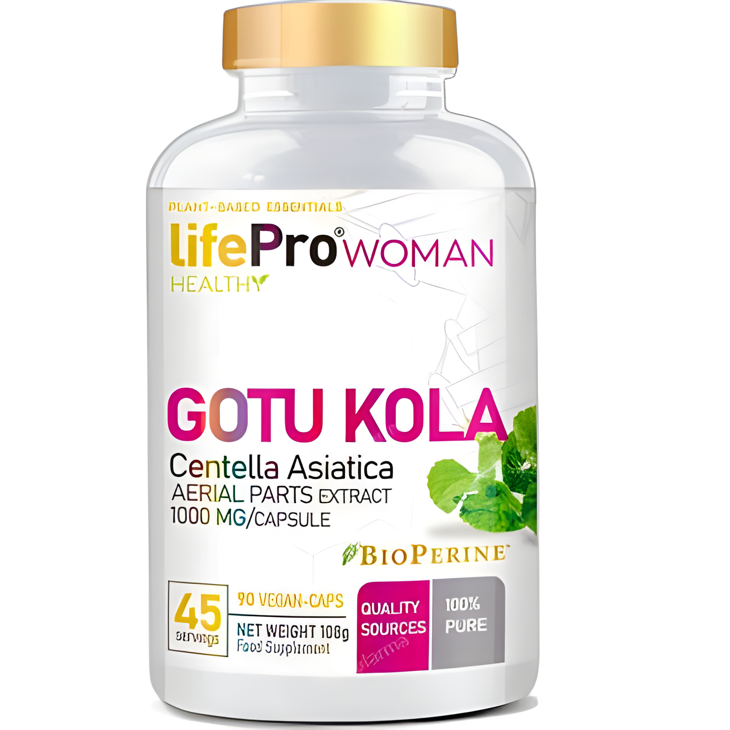 Life Pro Nutrition Woman Gotu Kola 1000mg 90 Vegancaps