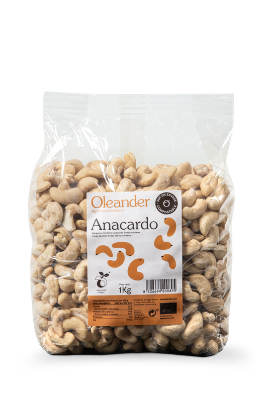 Oleander Anacardo Crudo Bio S/g 1000 G Vegan