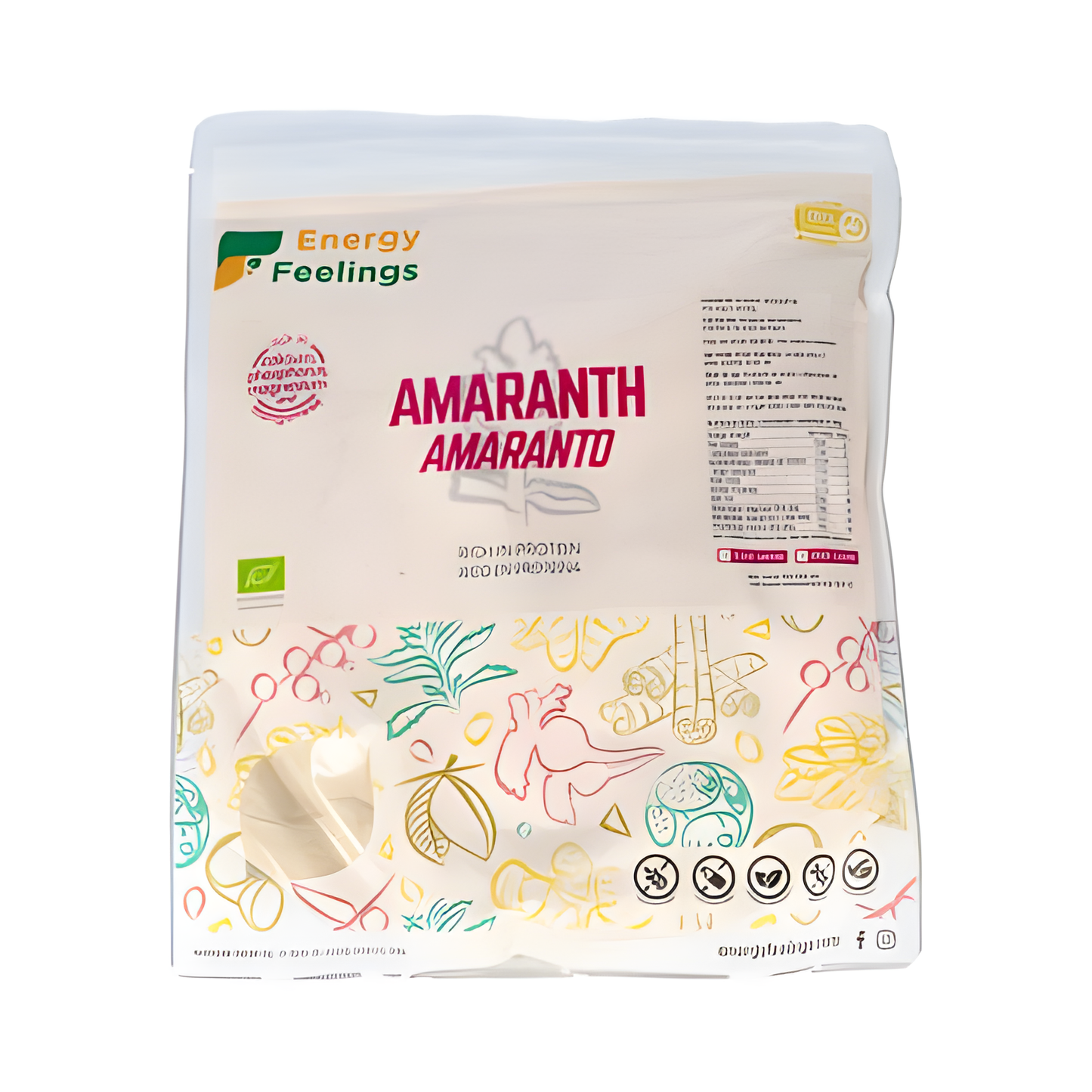 ENERGY FEELINGS AMARANTO harina 1kg. ECO VEGAN SG