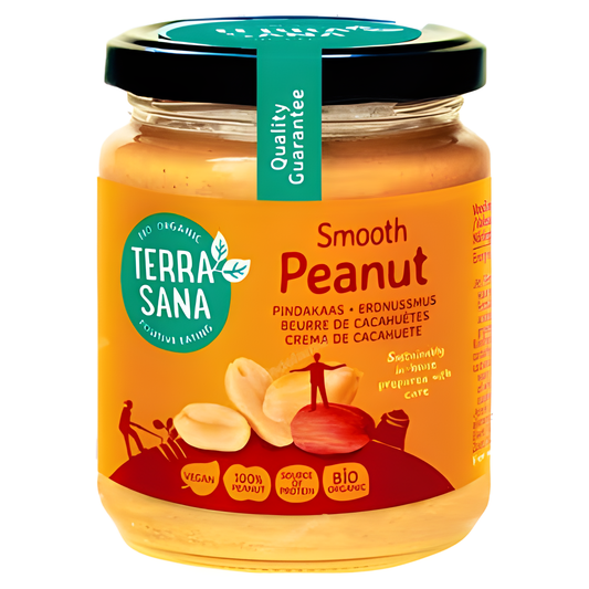 TERRASANA CREMA DE CACAHUETE sin sal 250gr. ECO SG VEGAN