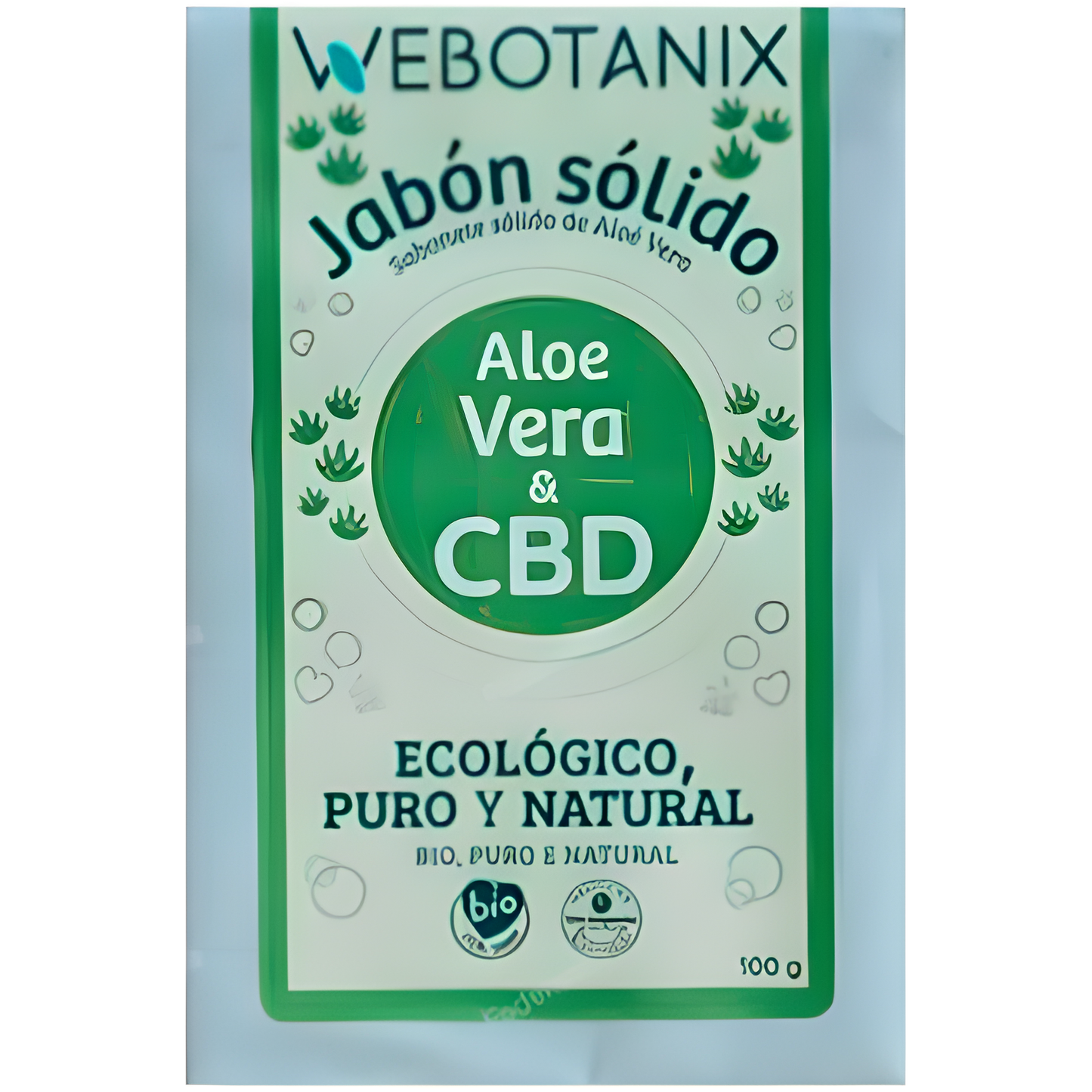 WEBOTANIX JABON SOLIDO CBD-ALOE VERA 100gr BIO VEGAN