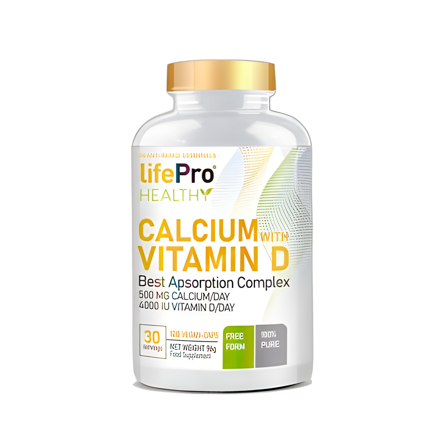 Life Pro Nutrition Healthy Calcium Vitamin D 120 Vegancaps