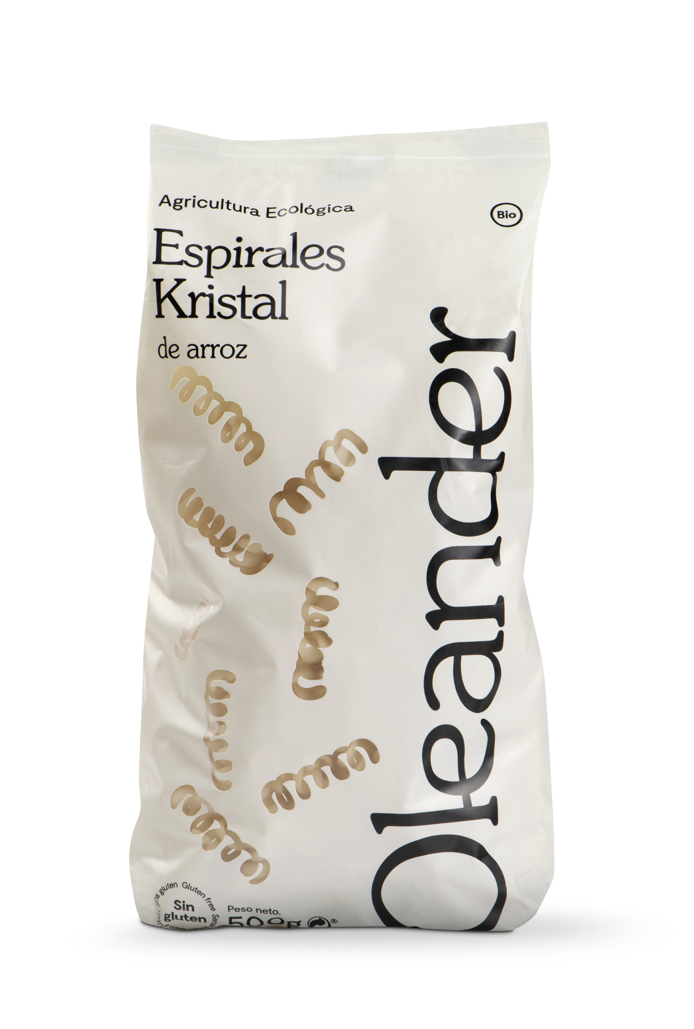 Oleander Espirales Kristal de Arroz Bio S/g 500 G Vegan