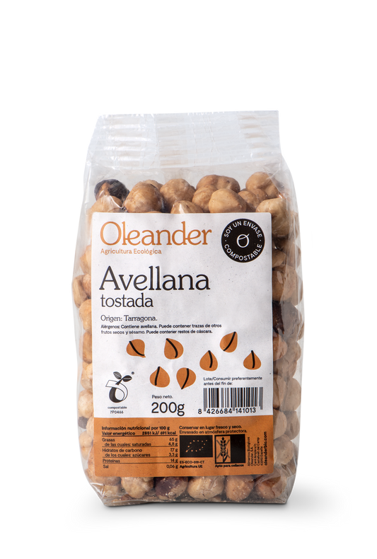 Oleander Avellana Tostada Bio S/g 200 G Vegan