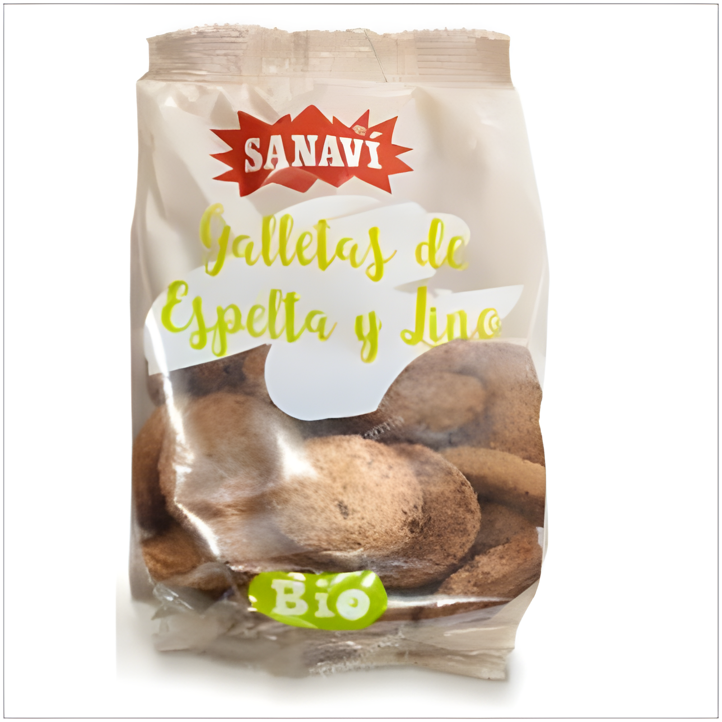 SANAVI GALLETAS DE ESPELTA Y LINO 200gr. BIO VEGAN