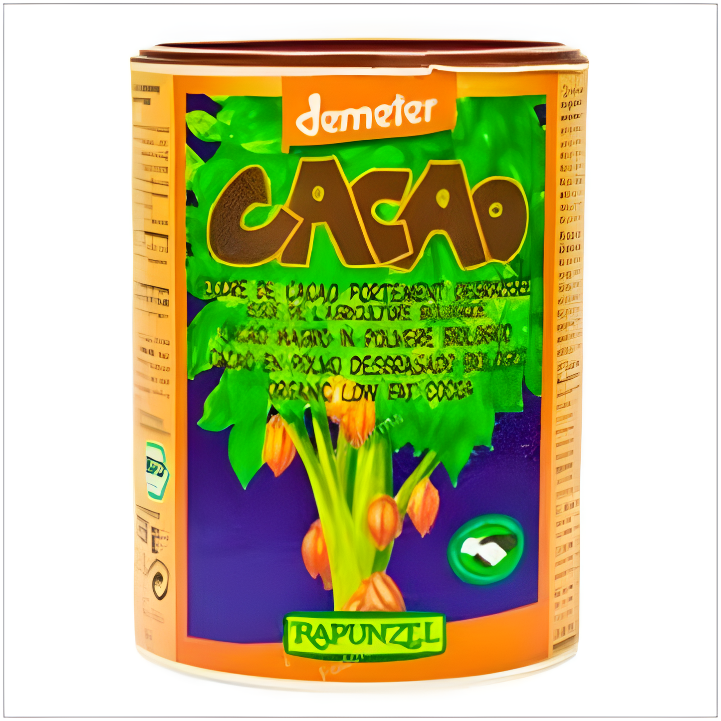 RAPUNZEL CACAO desgrasado polvo 250gr. BIO S/A VEGAN