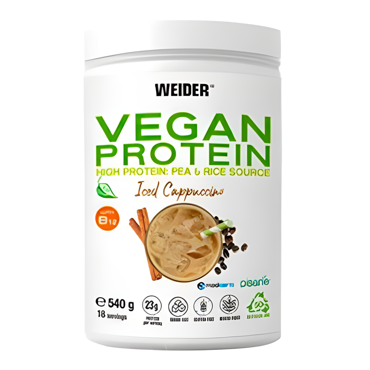 Weider Vegan Protein Cappuccino Iced 540gr.