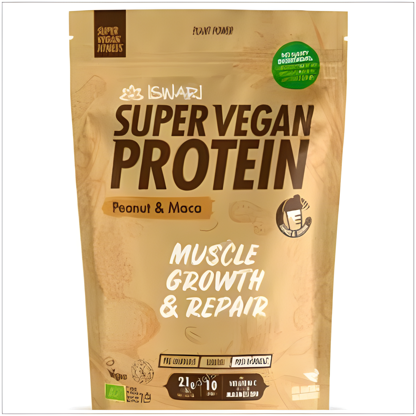 Iswari Super Vegan Protein Fitness Cacahuete-maca 350gr