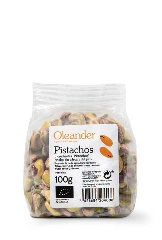 Oleander Pistacho en Grano Crudo Bio S/g 100 G Vegan