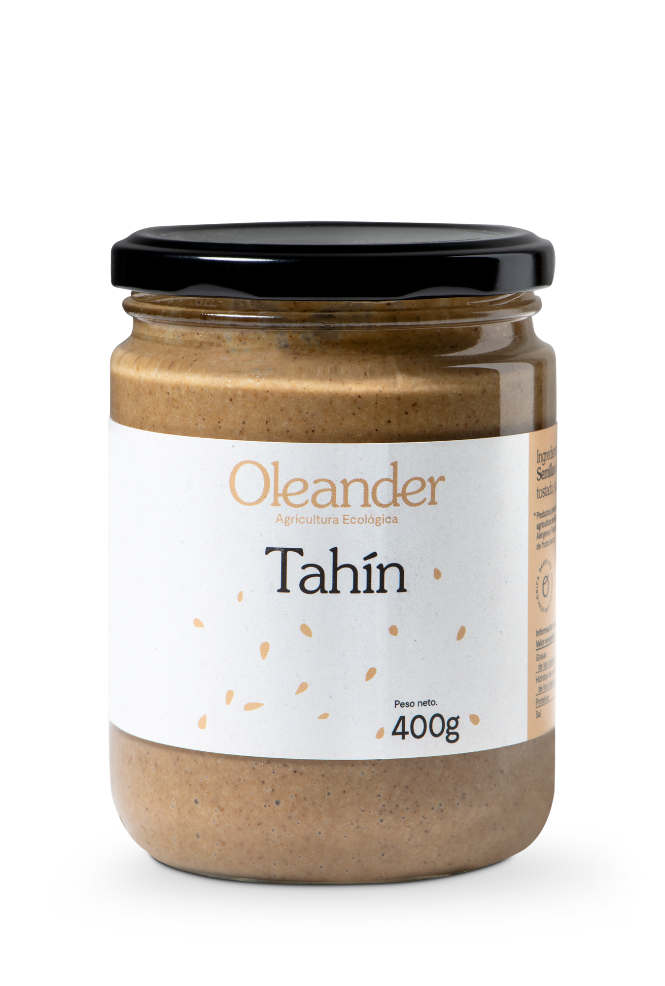 Oleander Tahin (sesamo Tostado con Sal) Bio S/g 400 G Vegan
