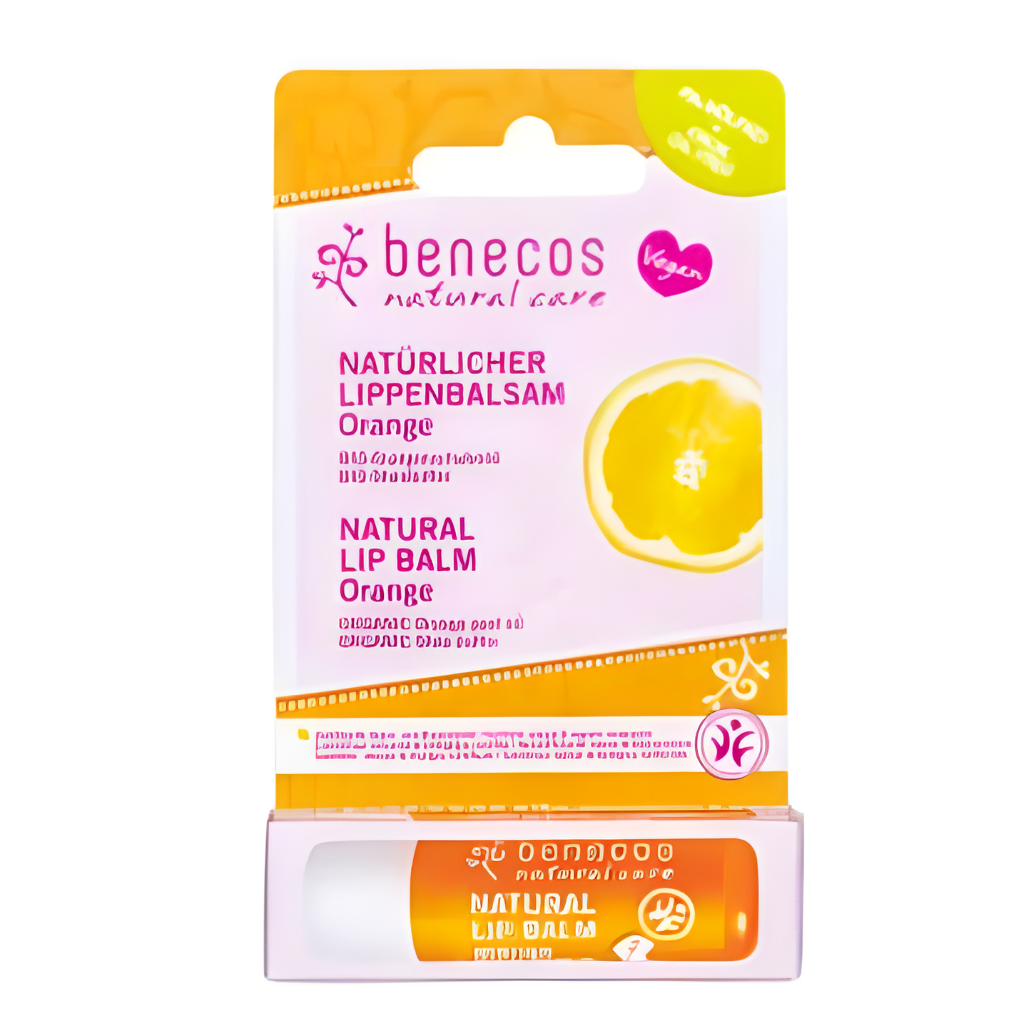 Benecos Balsamo Labial Vegano Naranja 4,8gr.