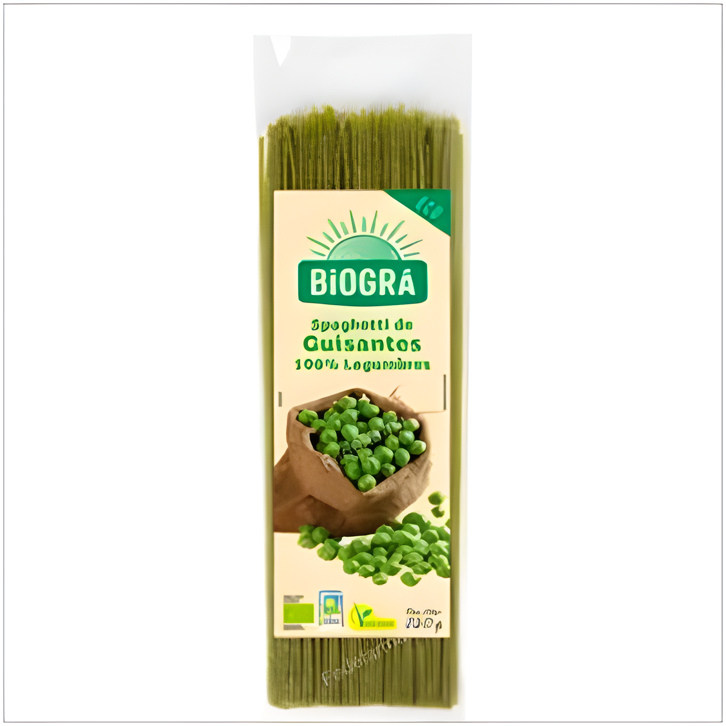 Biogra Espagueti de Guisantes 250gr. Bio Vegan