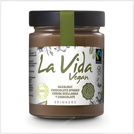 LA VIDA VEGAN CREMA DE CHOCOLATE Y AVELLANAS 270gr. BIO VEGAN