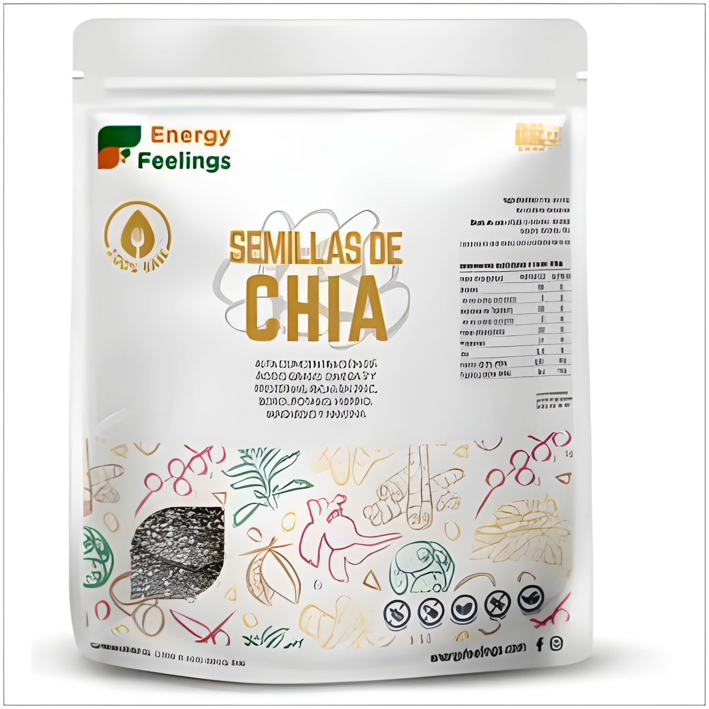 ENERGY FEELINGS CHIA semilla 1kg. VEGAN SG