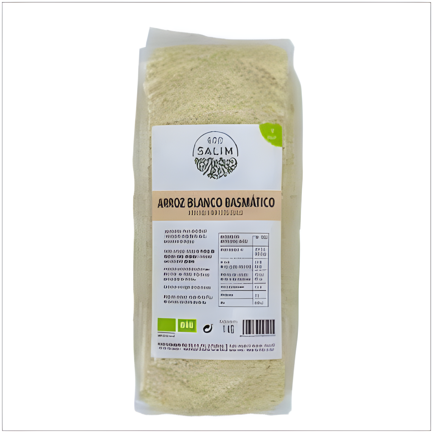 ECO SALIM ARROZ BASMATICO blanco 1kg. BIO VEGAN