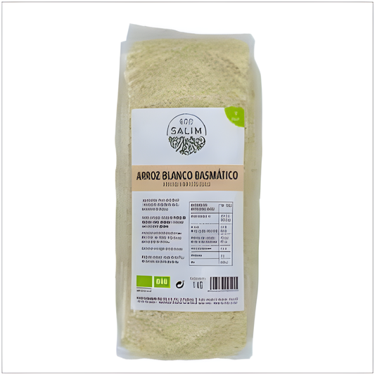 ECO SALIM ARROZ BASMATICO blanco 1kg. BIO VEGAN