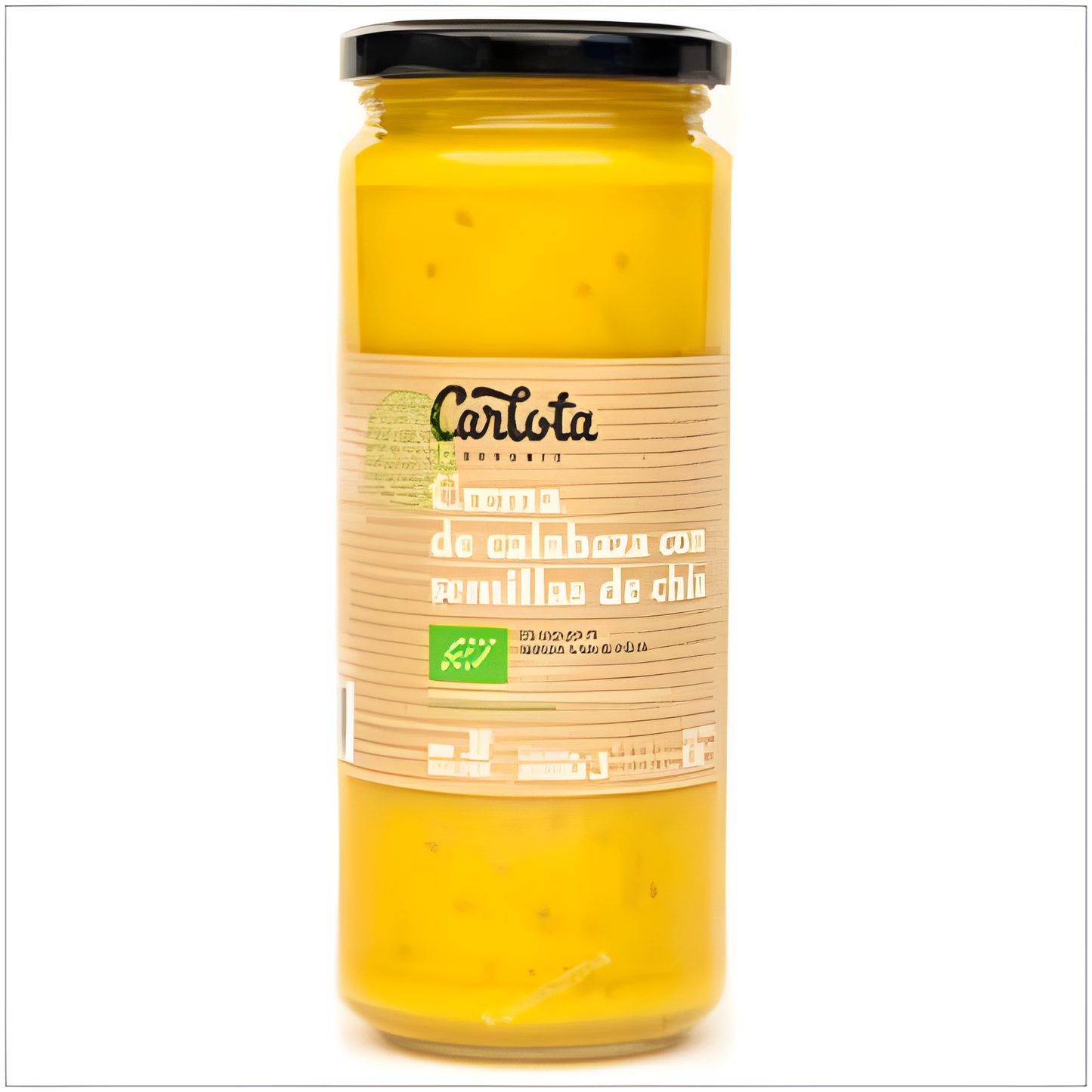 CARLOTA ORGANIC CREMA DE CALABAZA con chia 450gr. ECO SG VEGAN