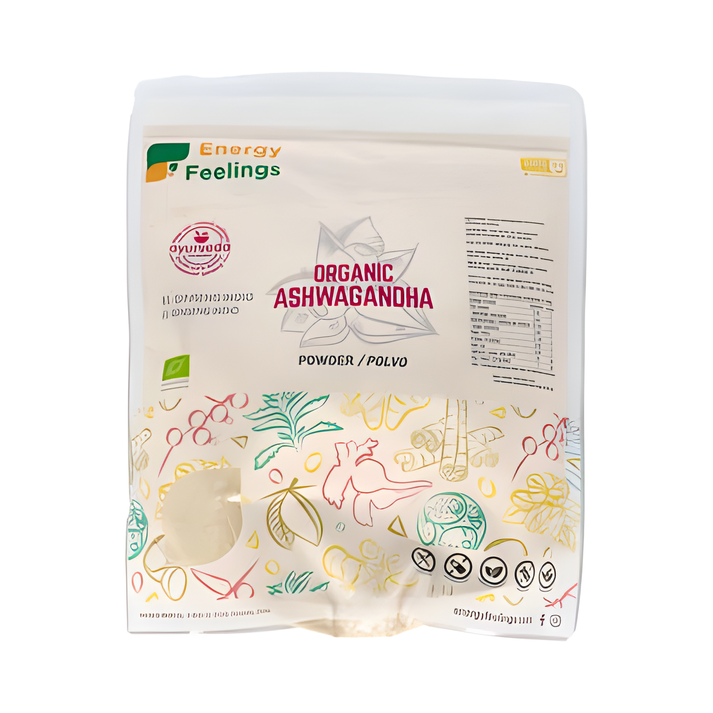 ENERGY FEELINGS ASHWAGANDHA 1kg. ECO VEGAN SG