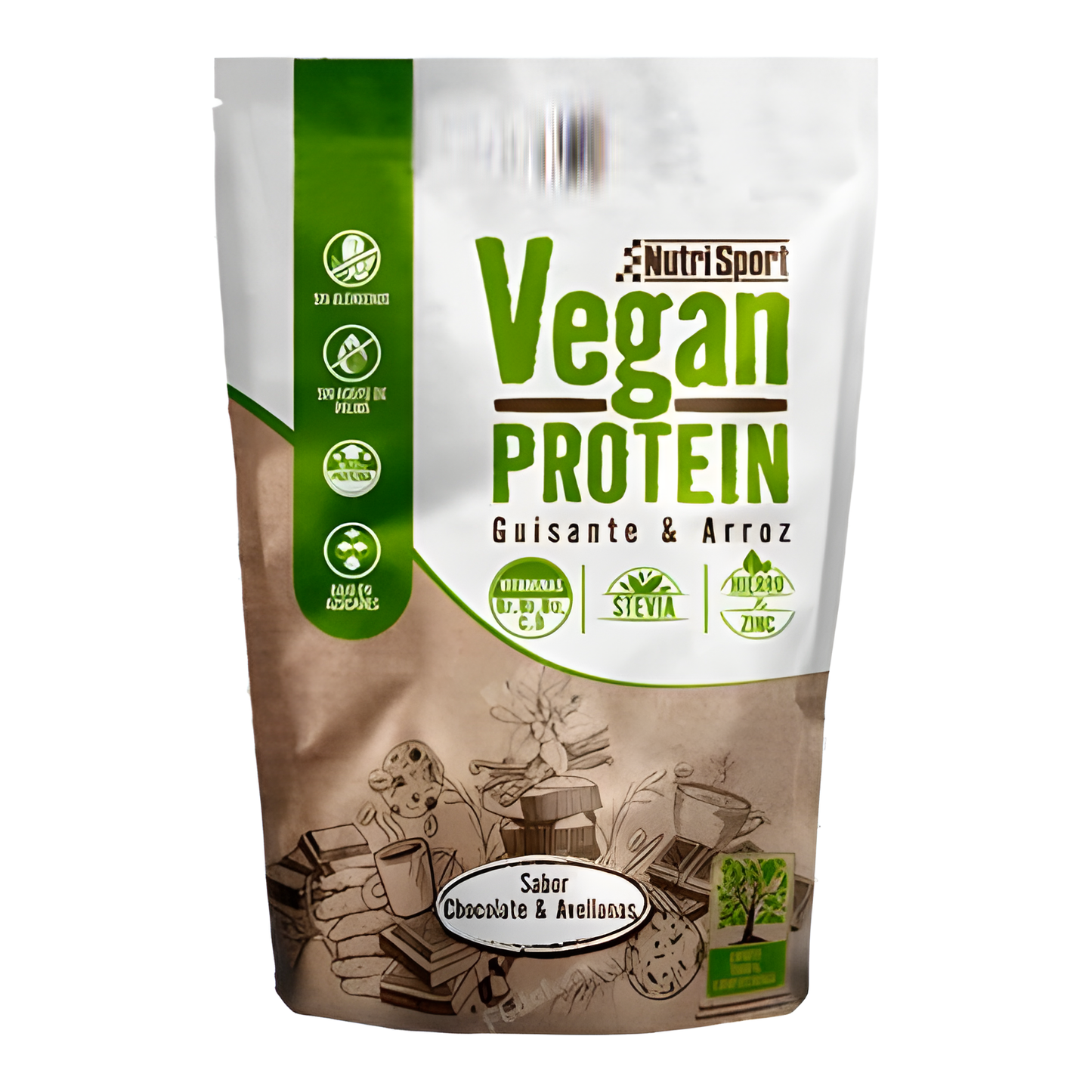 Nutrisport Vegan Protein Vainilla-cookies Bolsa 480gr.