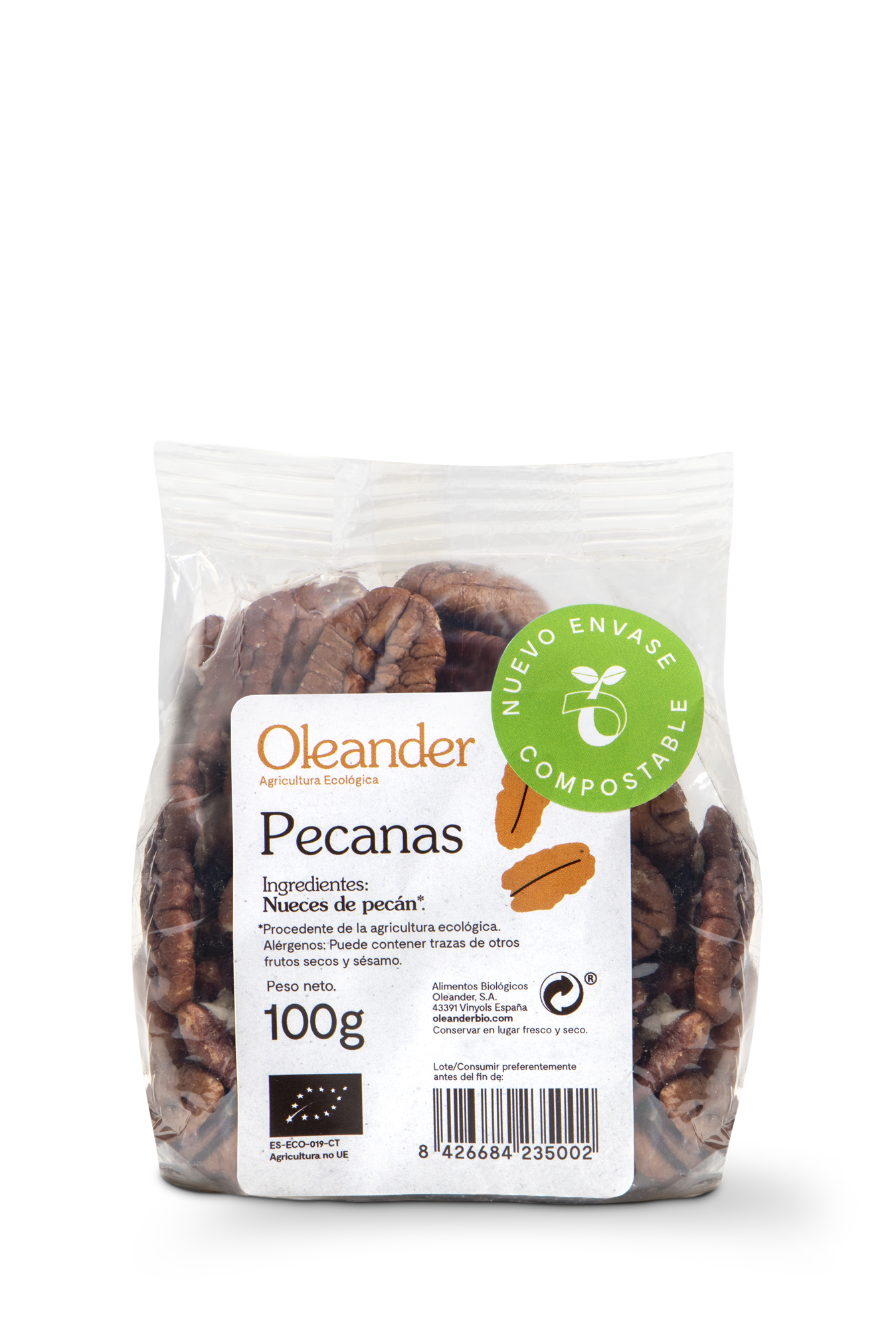 Oleander Pecanas Bio S/g 100 G Vegan