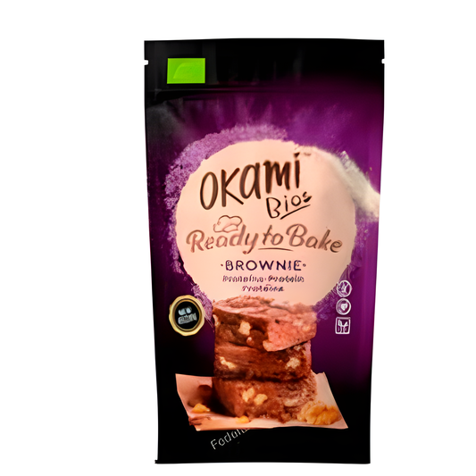 Okami Bio Preparado Para Brownie con Proteina 186g Bio Vegan
