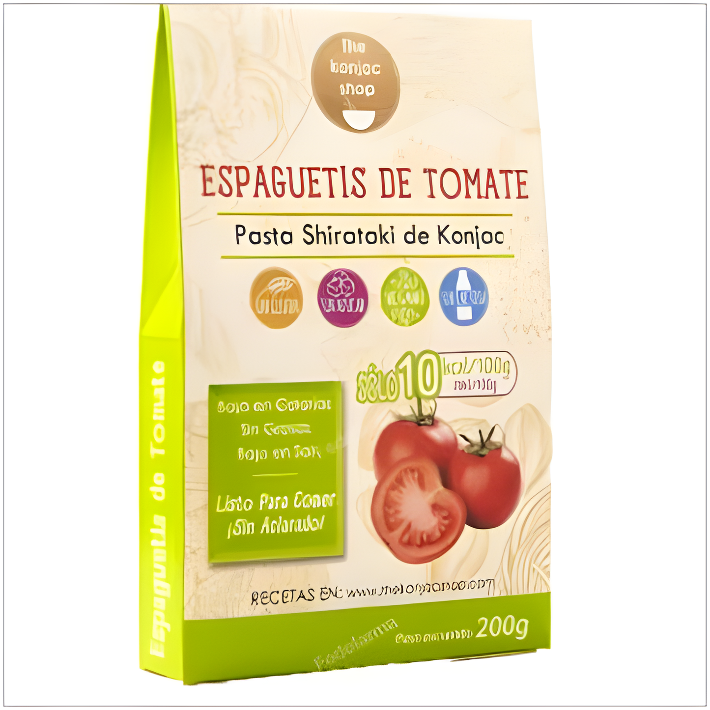 THE KONJAC SHOP ESPAGUETIS DE TOMATE KONJAC 200gr. SG VEGAN S/A