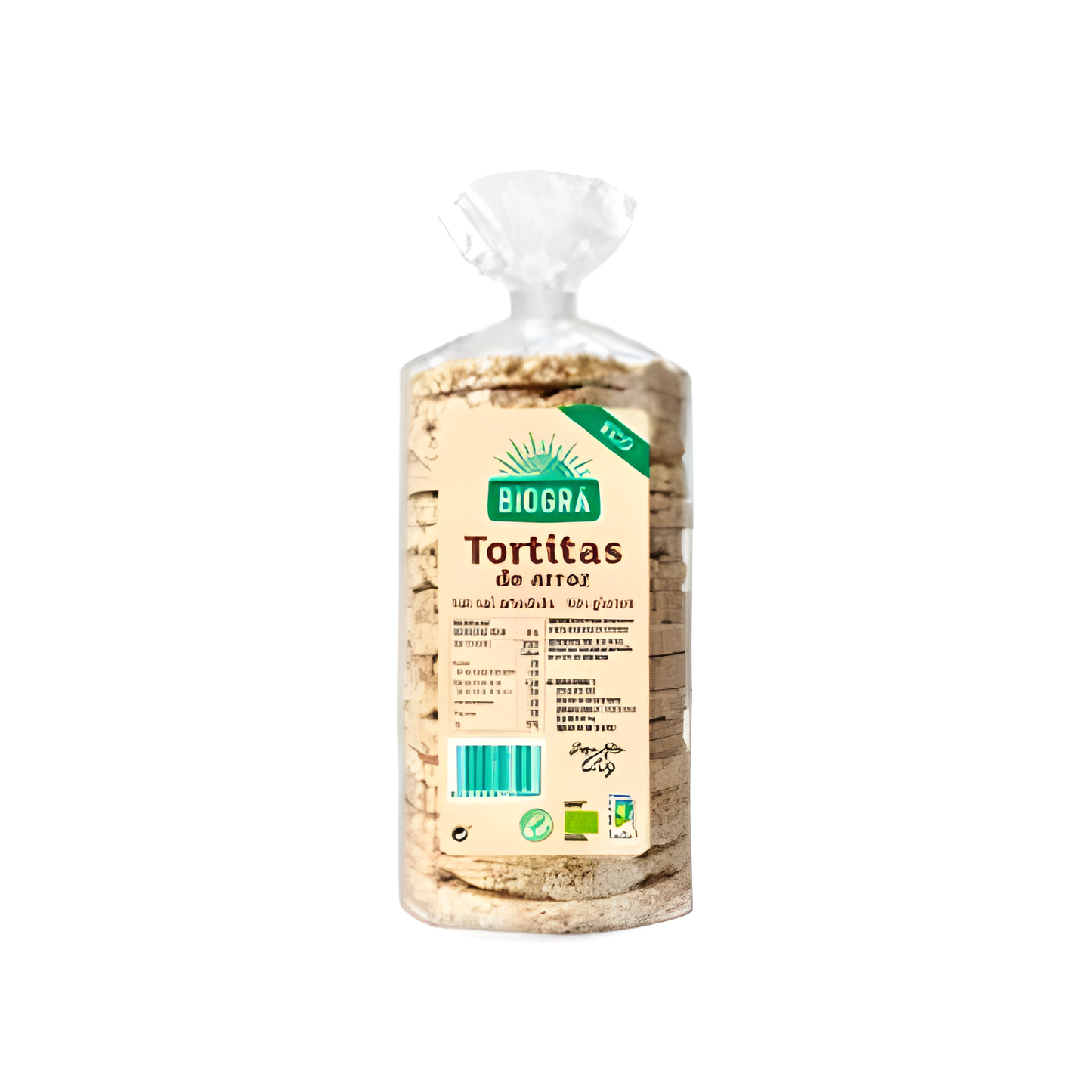 Biogra Tortitas de Arroz sin Sal 120gr. Bio Sg Vegan