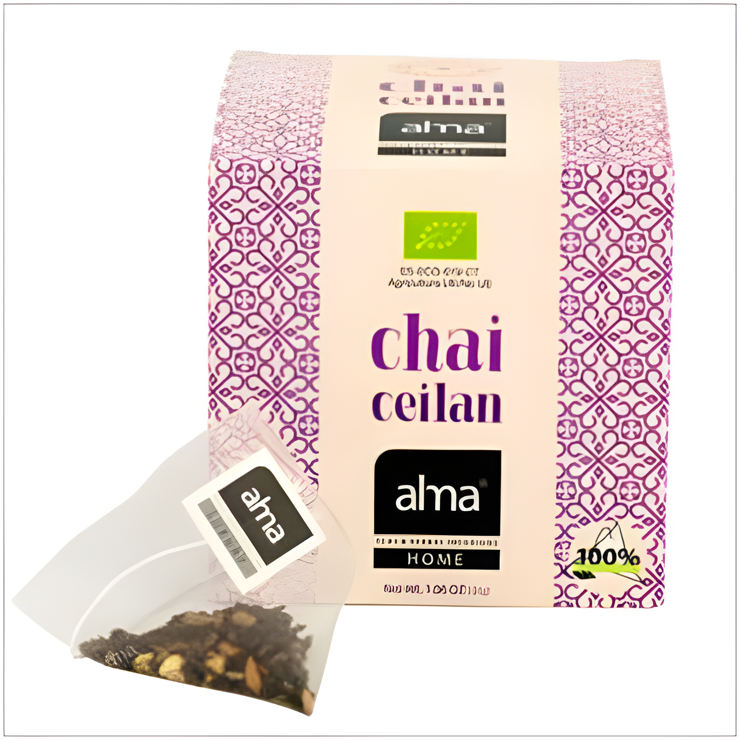 Alma Home Te Ceilan Chai Infusion 15 Piramides. Eco Vegan