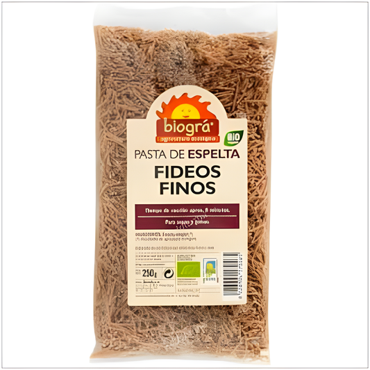 Biogra Fideos Finos de Espelta 250gr. Bio Vegan