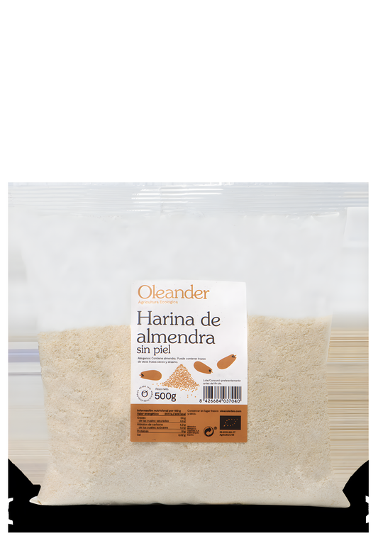 Oleander Harina de Almendra Pelada Bio S/g 500g Vegan