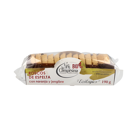 La Campesina Roscos Navidad Naranja-jengibre 190g Eco Vegan