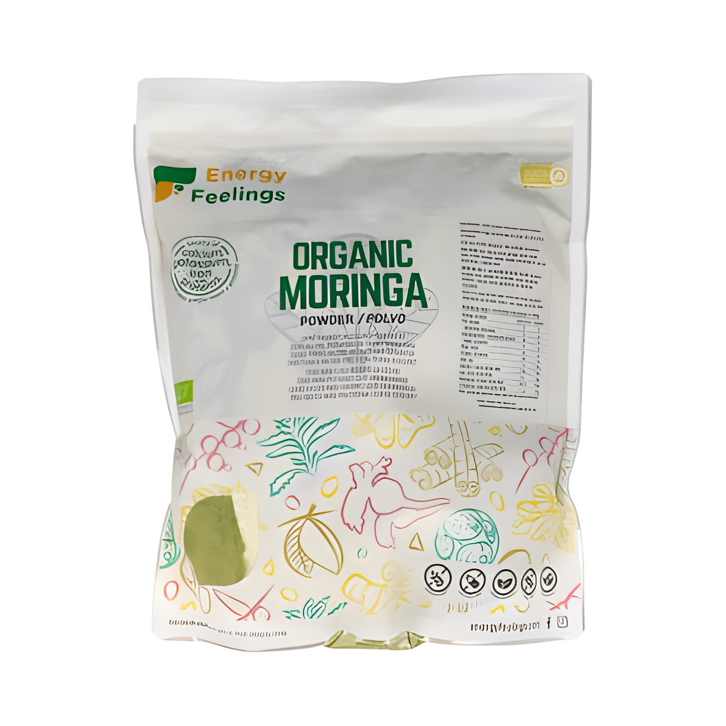 Energy Feelings Moringa Polvo 1kg. Eco Vegan Sg