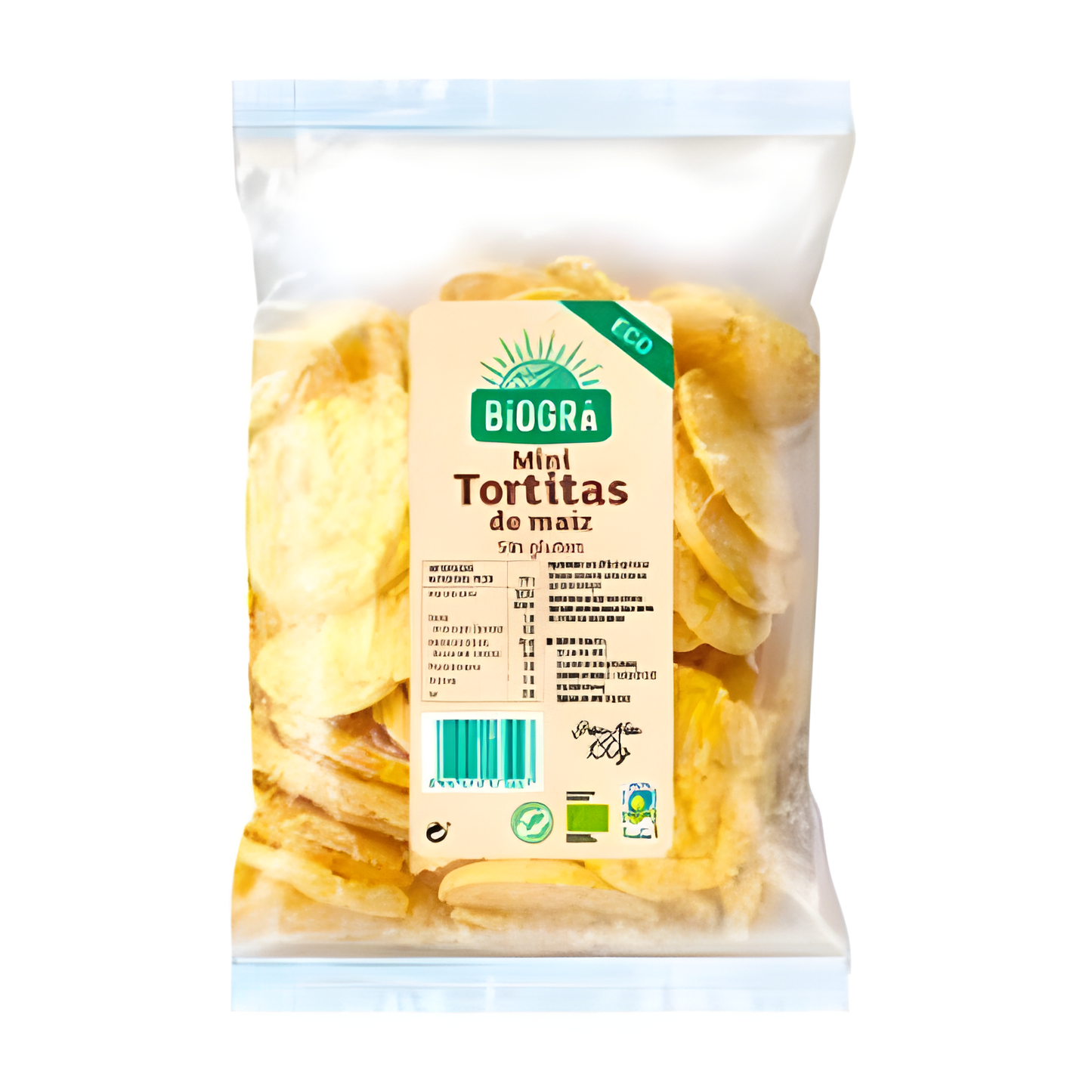 Biogra Mini Tortitas de Maiz 150gr. Bio Sg Vegan