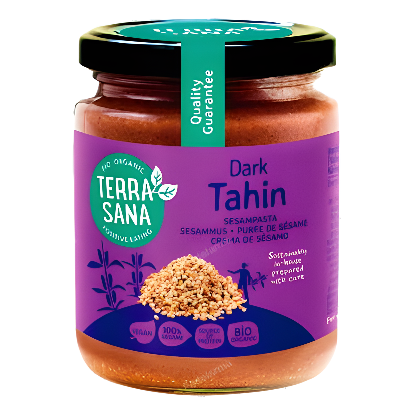 Terrasana Tahin Dark Tostado 250gr. S/sal Vegan