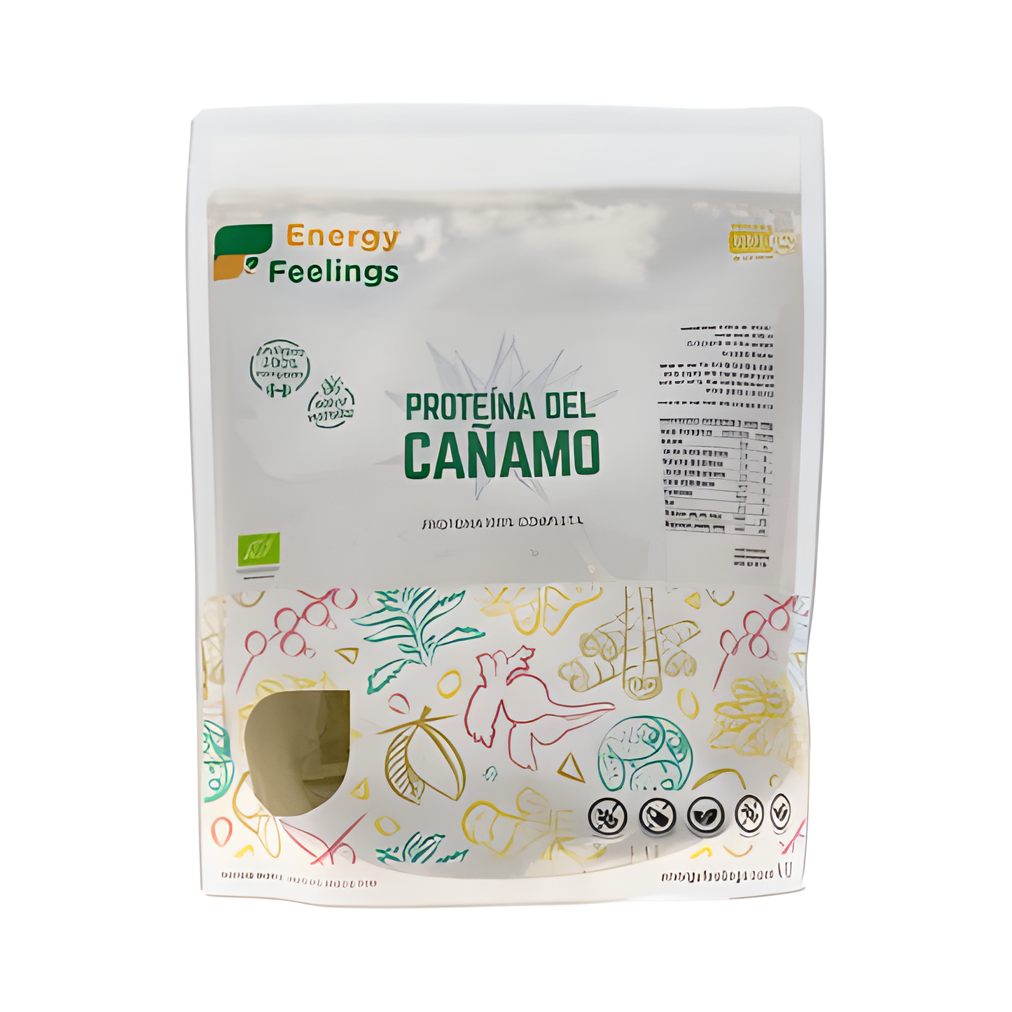 Energy Feelings Proteina de Cañamo Vainilla 1kg. Eco Vegan Sg