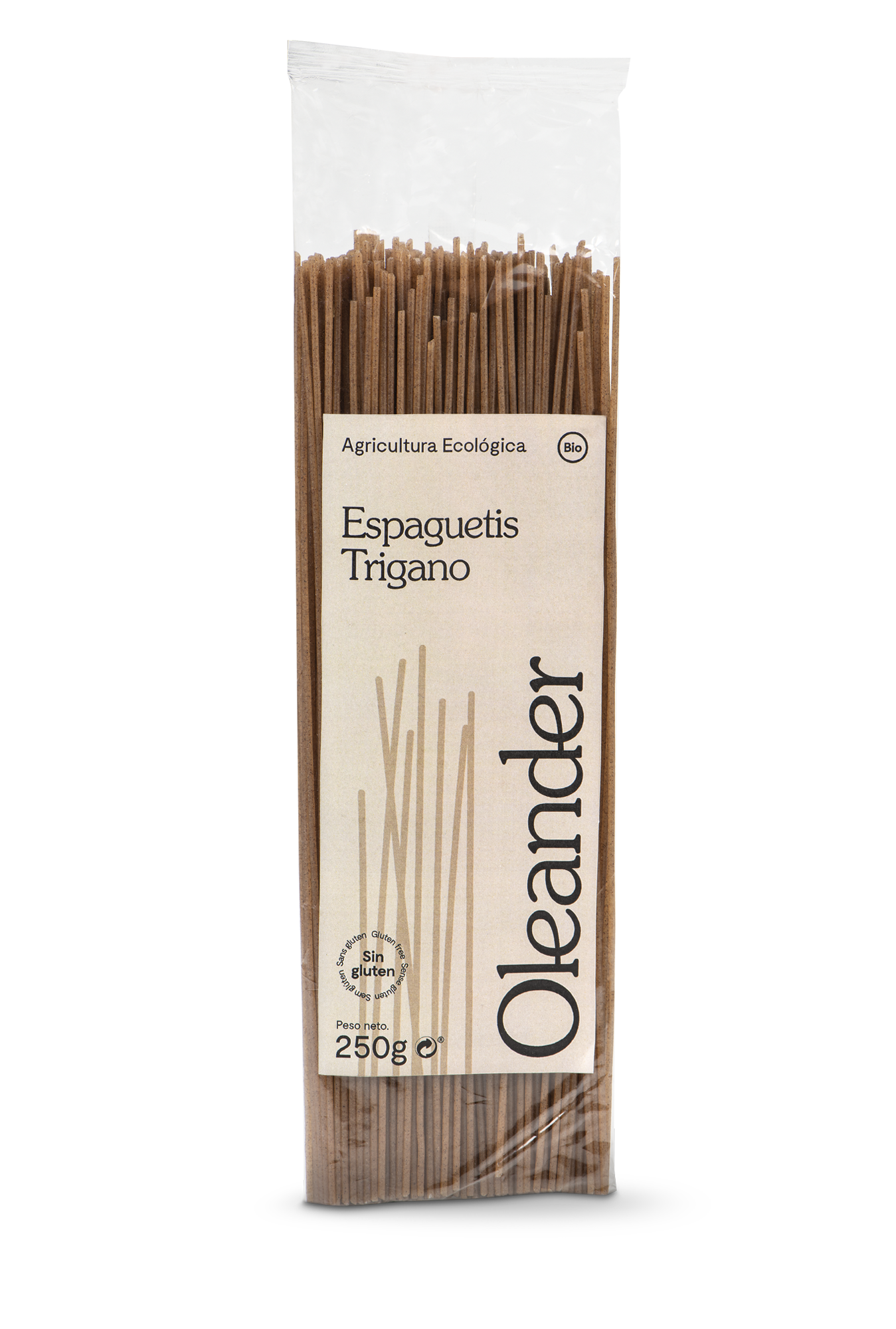 Oleander Espaguetis Trigrano Integral Bio S/g 250 G Vegan -840541-