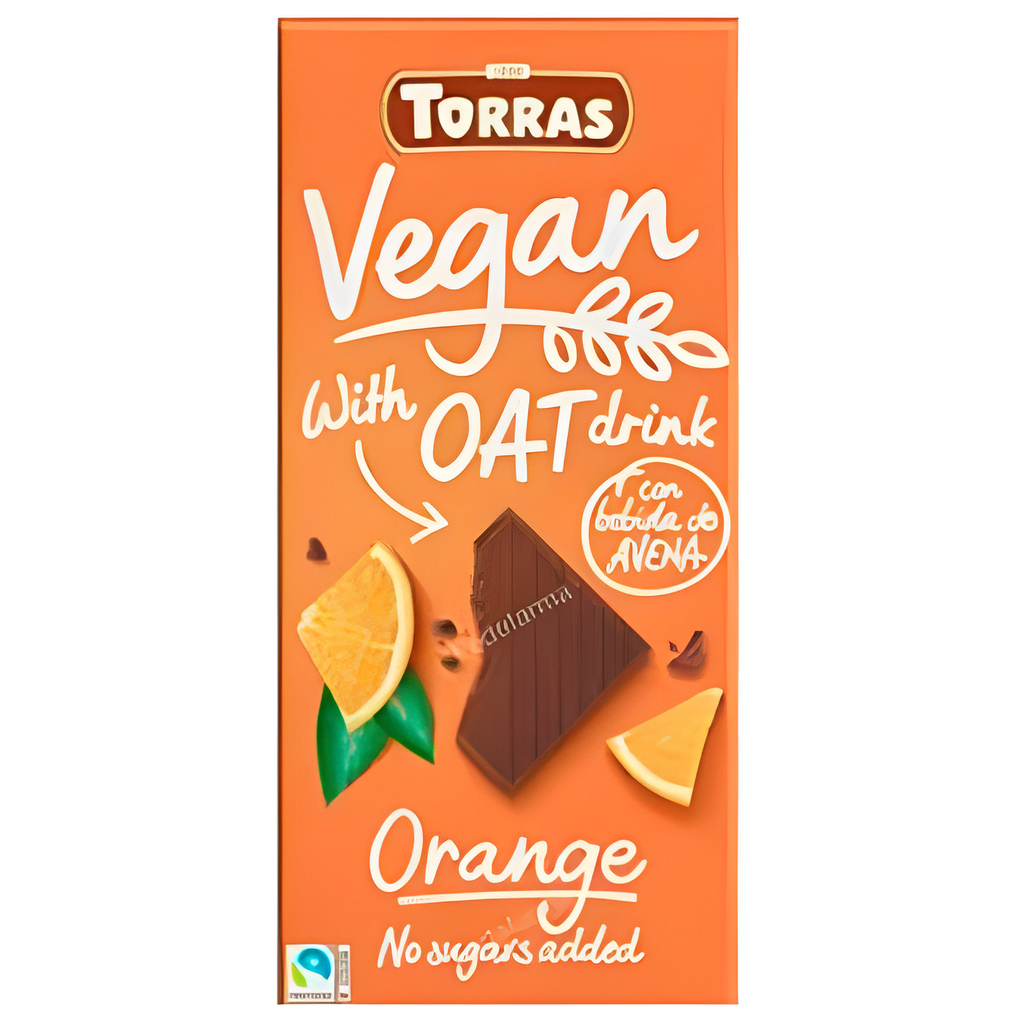TORRAS CHOCOLATE con bebida avena-naranja 100gr VEGAN