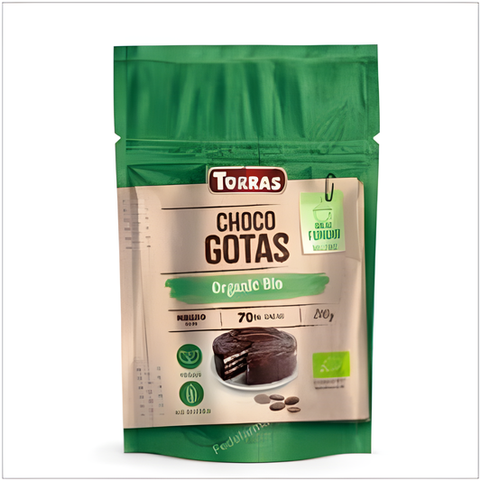 TORRAS GOTAS DE CHOCOLATE 70% 200gr. BIO SG VEGAN