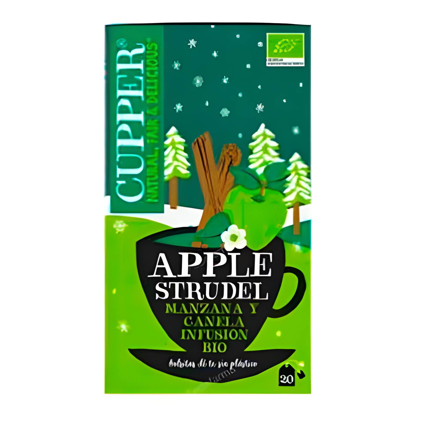 CUPPER APPLE STRUDEL HIBISCO infusion 20bolsi BIO SG VEGAN