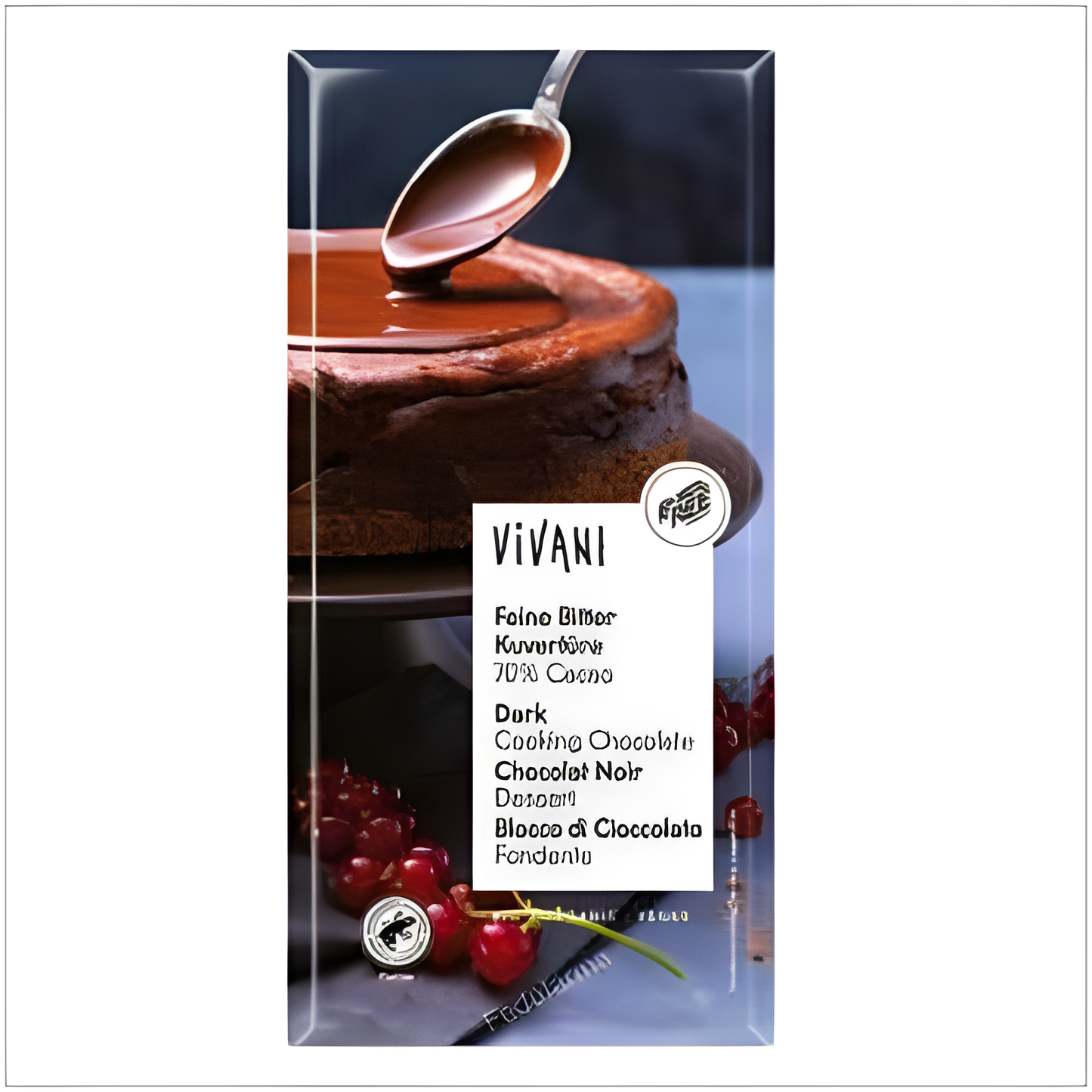 VIVANI CHOCOLATE NEGRO 70% para postres 200gr. BIO VEGAN