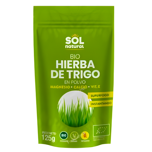 Solnatural Hierba de Trigo 125gr. Bio Vegan Sg