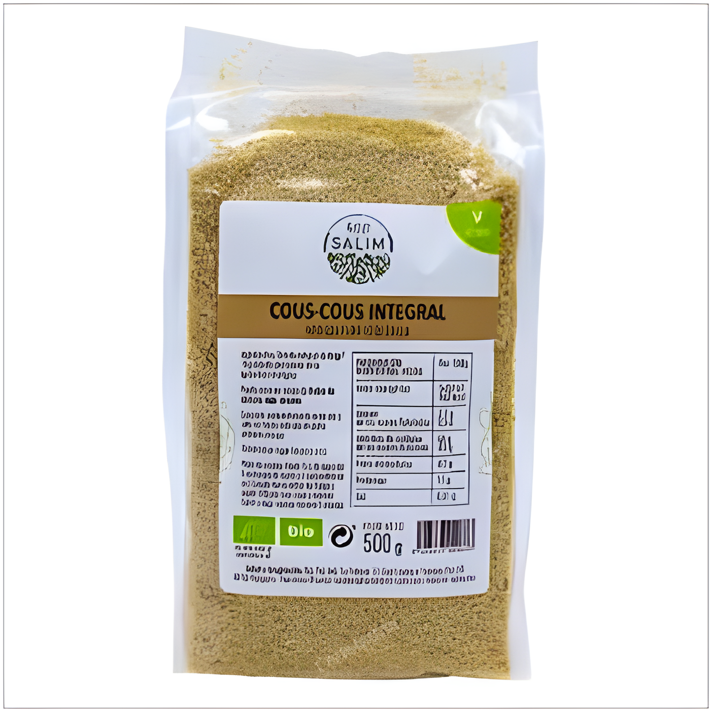 ECO SALIM CUSCUS integral 500gr. BIO VEGAN