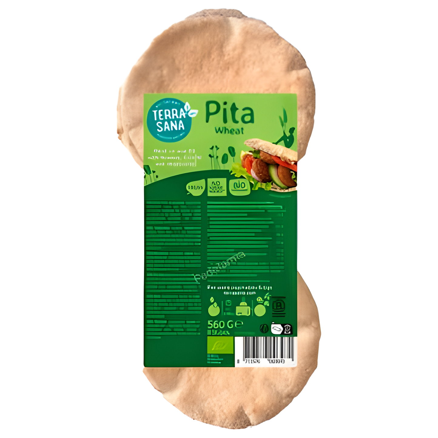 Pan de Pita de Trigo 560 Gr Bio Vegan
