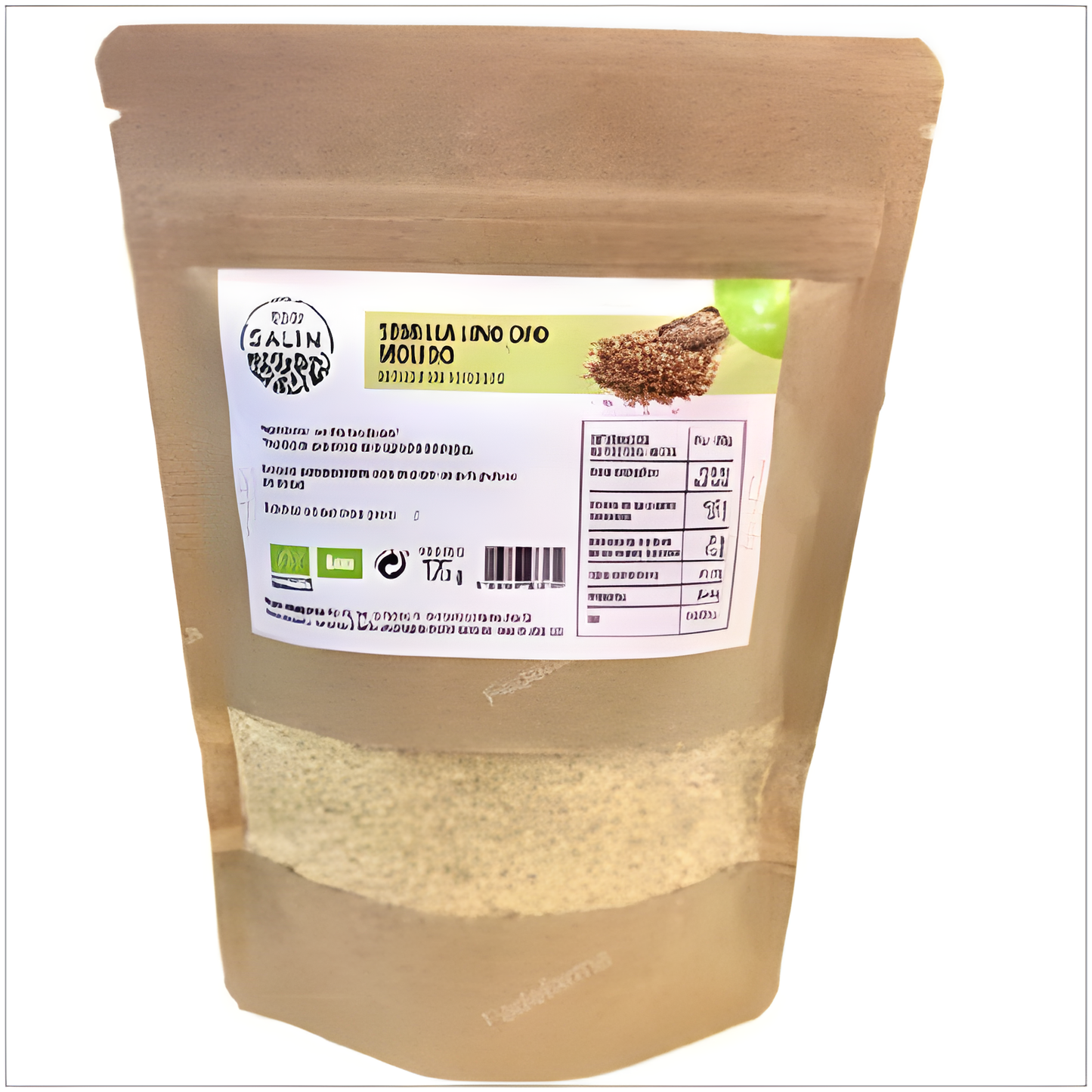 Eco Salim Semillas de Lino Oro Molido 175gr. Bio Vegan