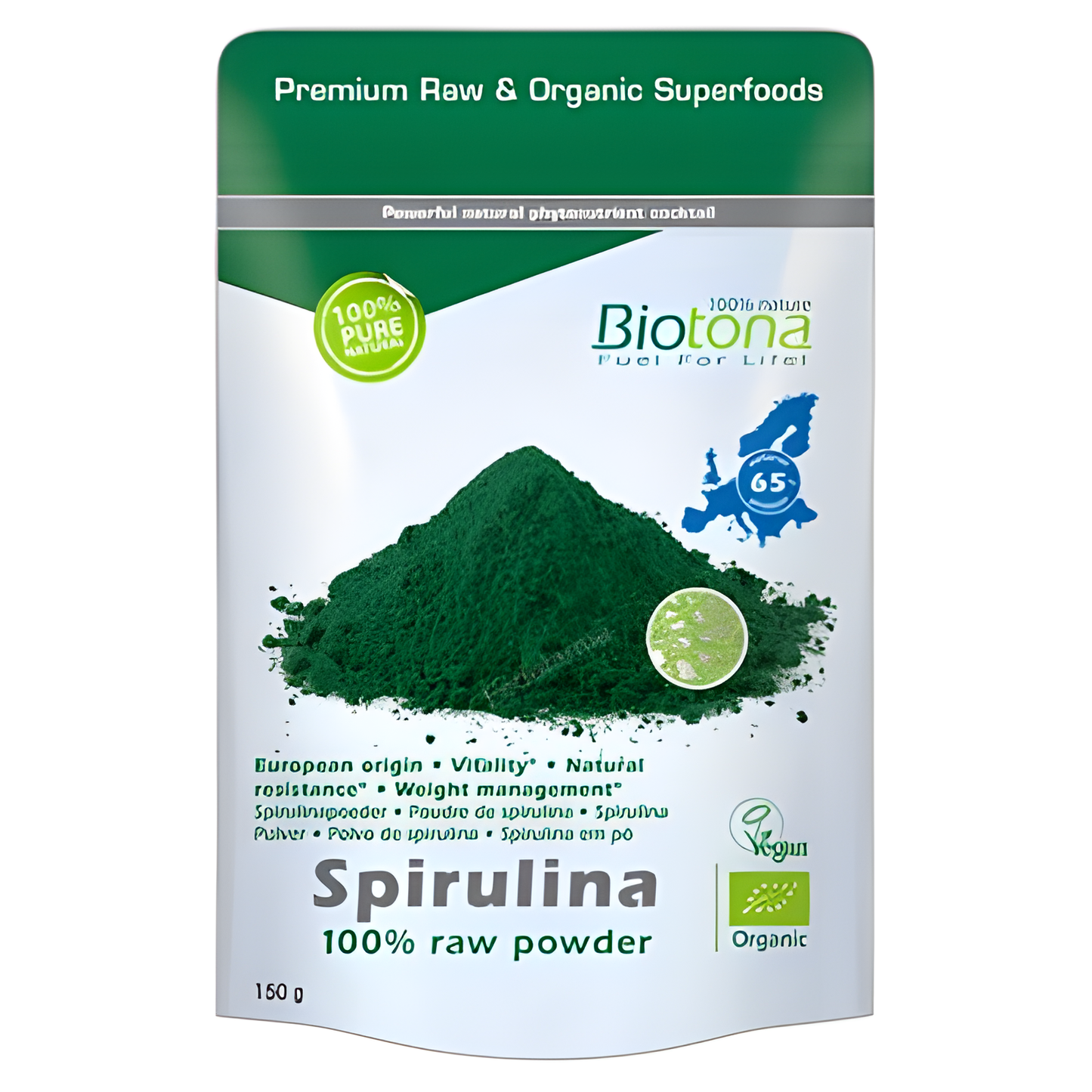 Biotona Spirulina Raw 150gr. Bio Vegan